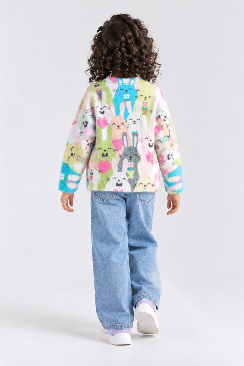 PRINTED WOOL SWEATER