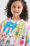 PRINTED WOOL SWEATER