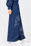 EMBROIDERED TROUSER