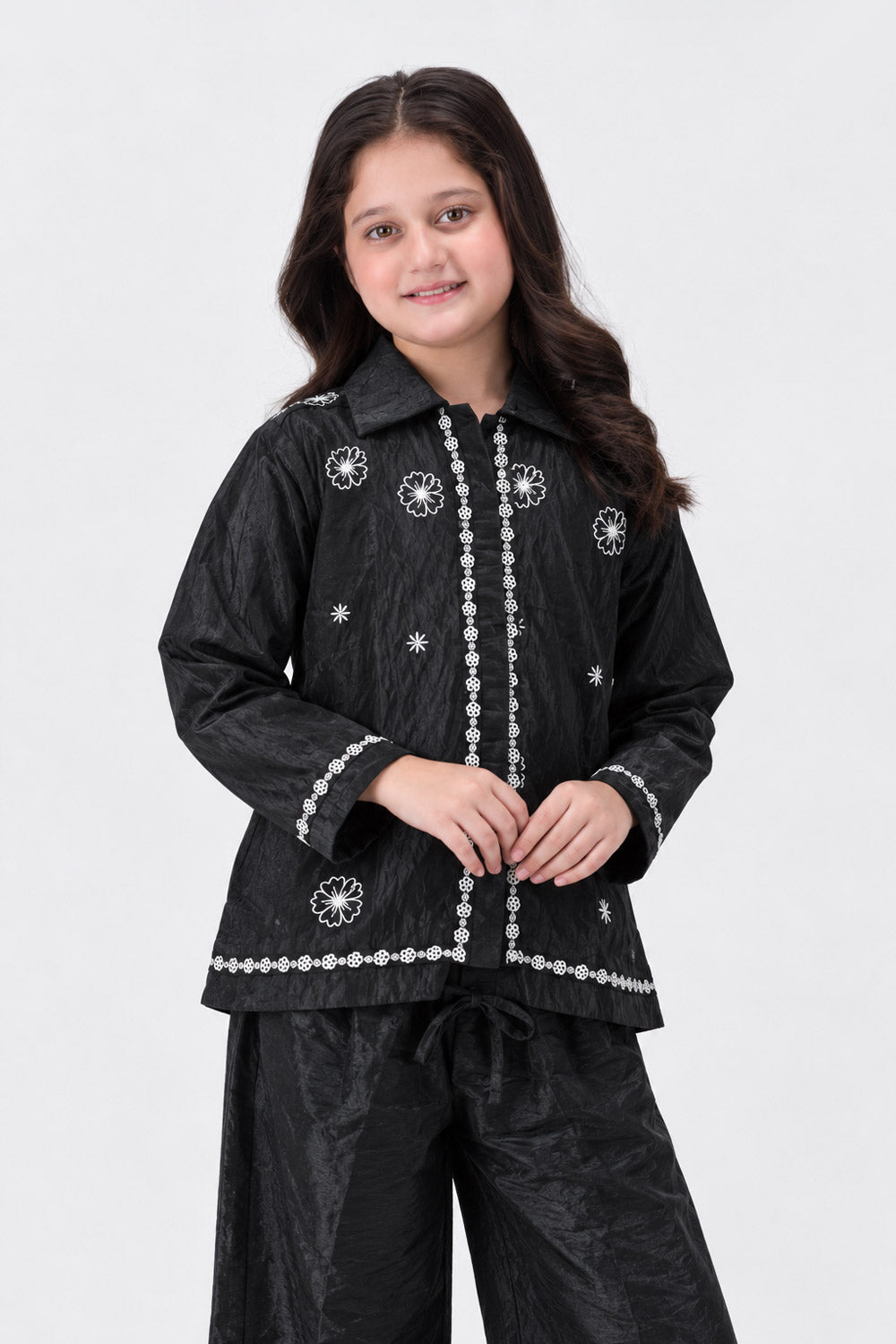 GIRLS EMBROIDERED  CO-ORD SET