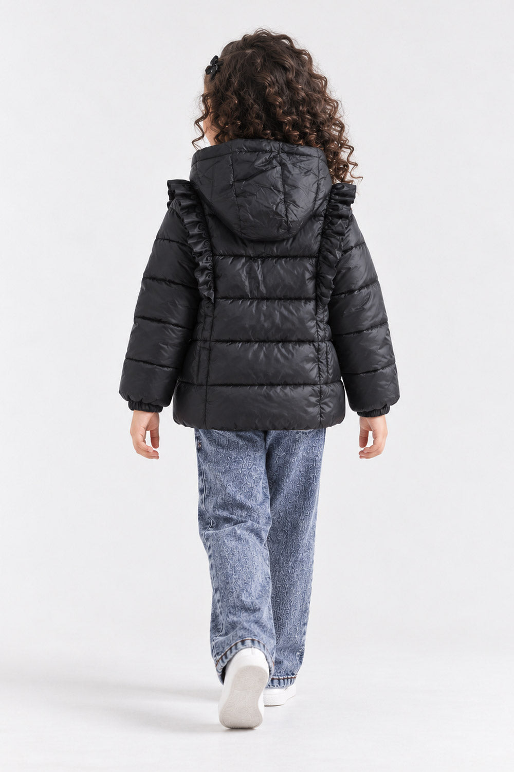 RUFFLE PUFFER JACKET
