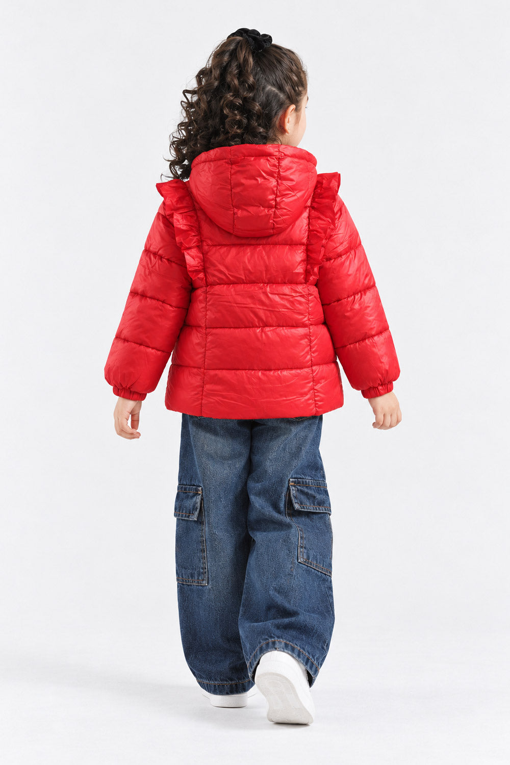 RUFFLE PUFFER JACKET