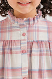 FLANNEL RUFFLED NECK FROCK