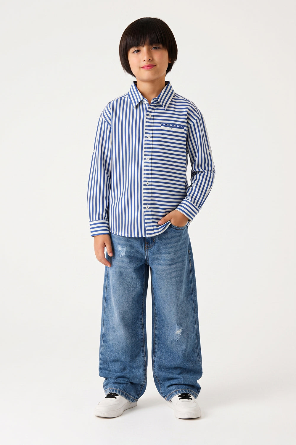 BUTTON DOWN STRIPER SHIRT