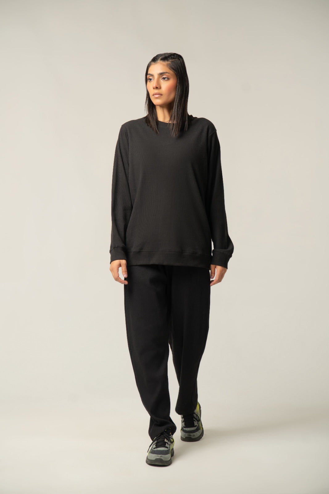 Black Ribbed CO-ORD SET