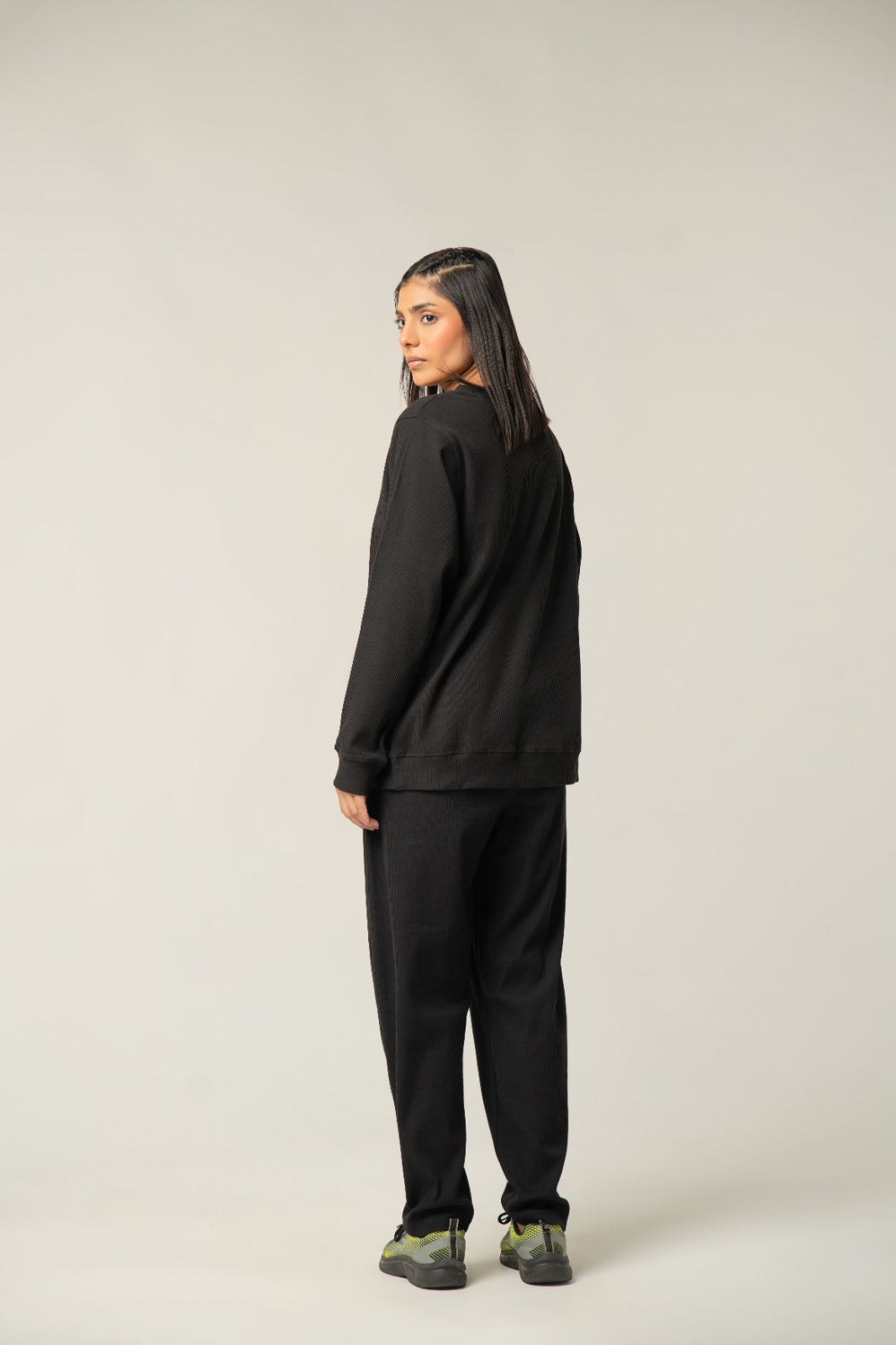 Black Ribbed CO-ORD SET