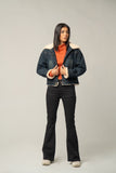 Dark Wash Sherpa-Lined Denim Jacket