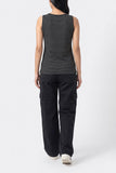 The Fine Stripe Knit Tank Top