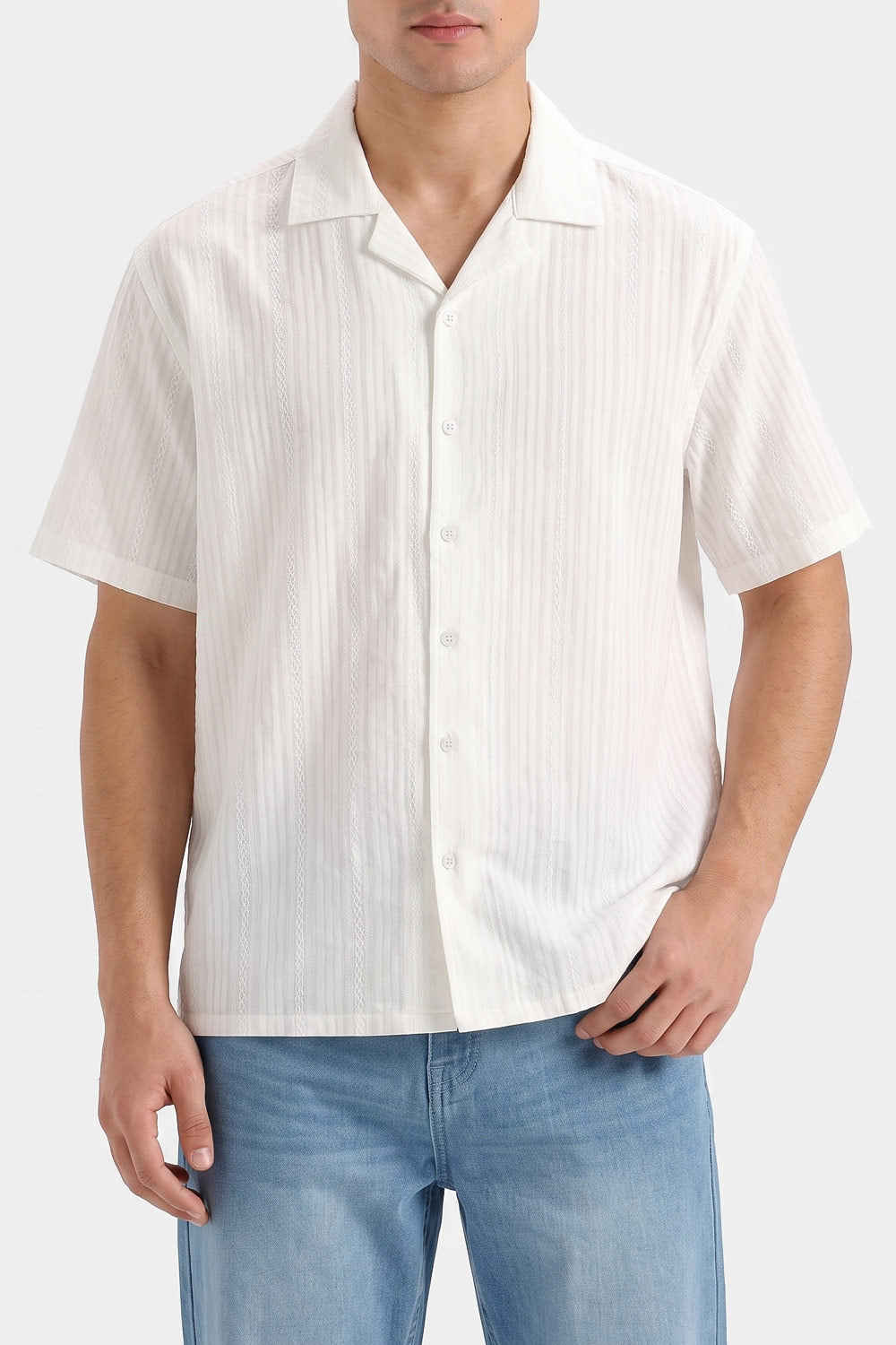 MENS CUBAN COLLAR SHIRT