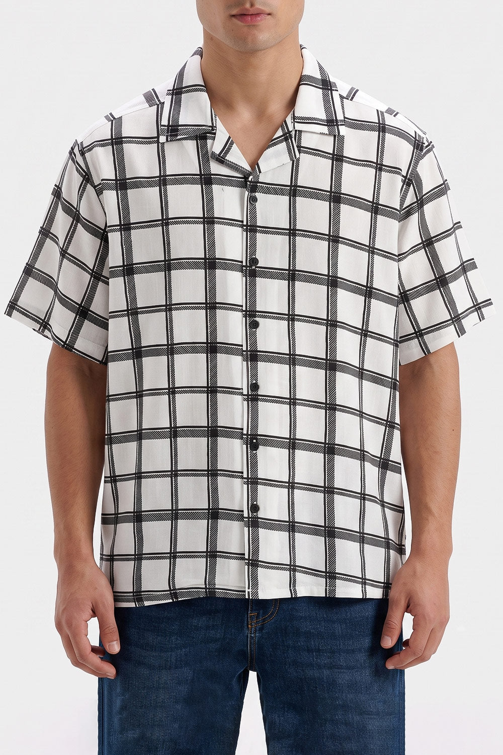 MENS CUBAN COLLAR SHIRT