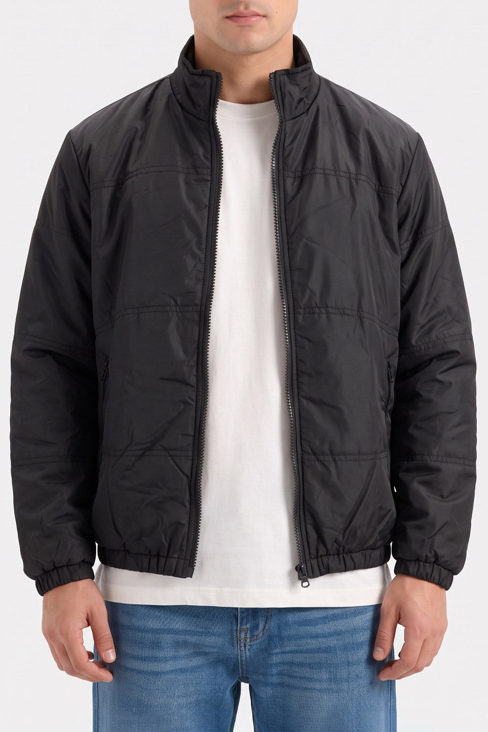 MOCK NECK WIND BREAKER JACKET
