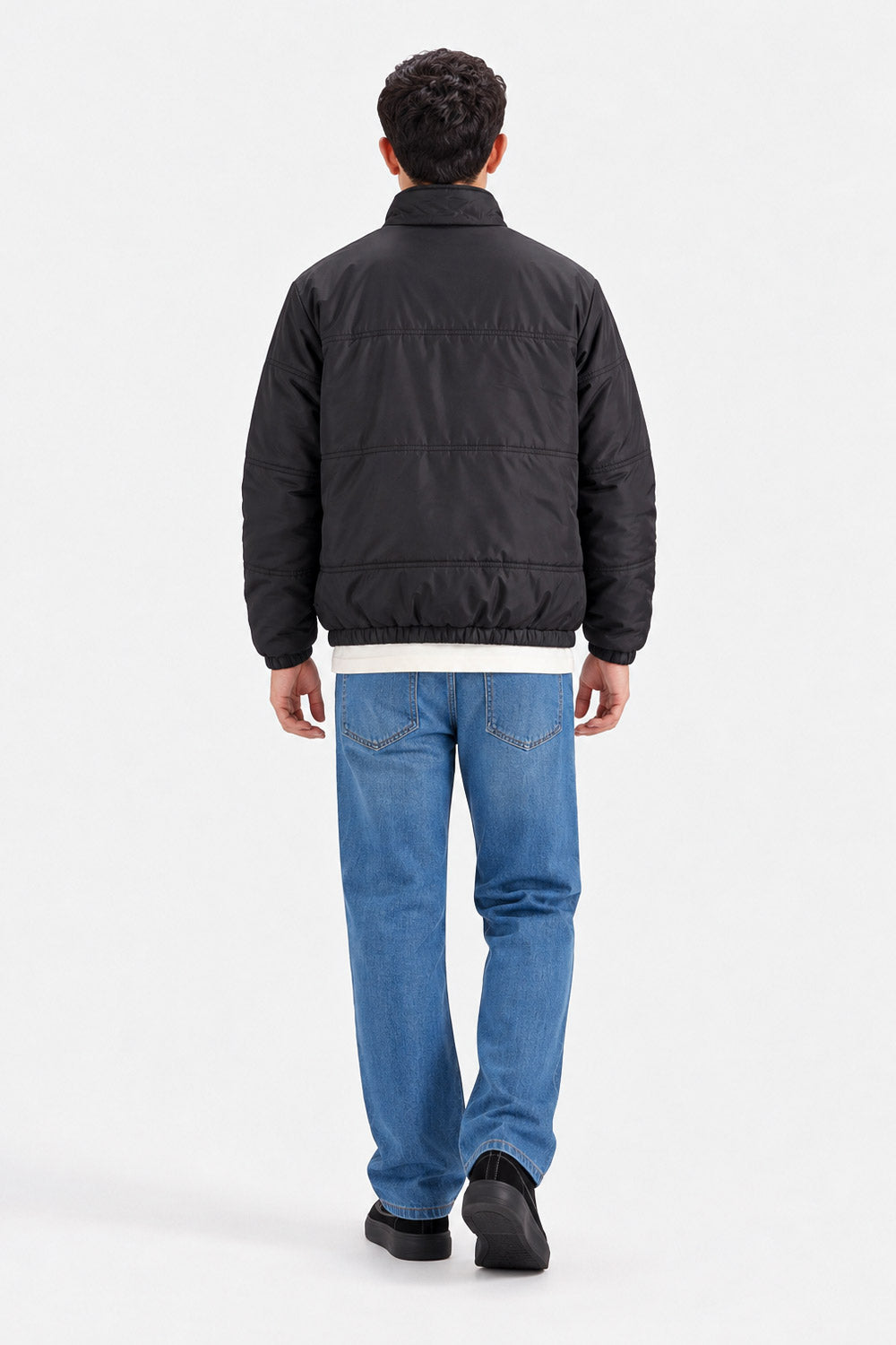 MOCK NECK WIND BREAKER JACKET