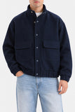 MOCK NECK WOOL JACKET
