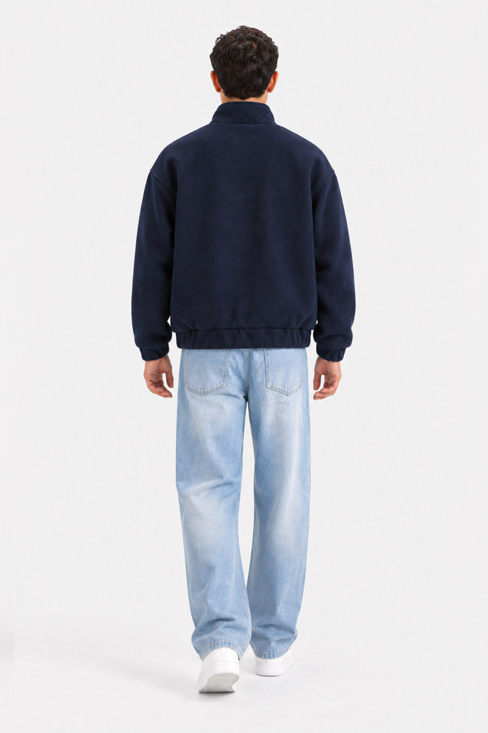 MOCK NECK WOOL JACKET