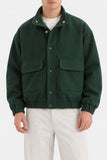 MOCK NECK WOOL JACKET