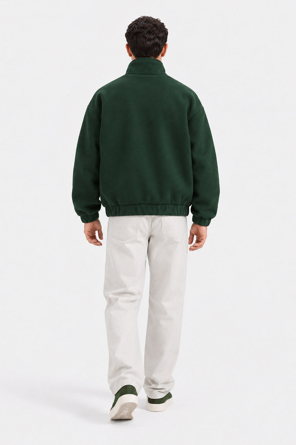 MOCK NECK WOOL JACKET
