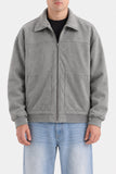 ZIP-UP SUEDE JACKET