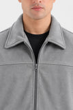 ZIP-UP SUEDE JACKET