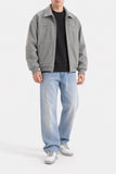 ZIP-UP SUEDE JACKET