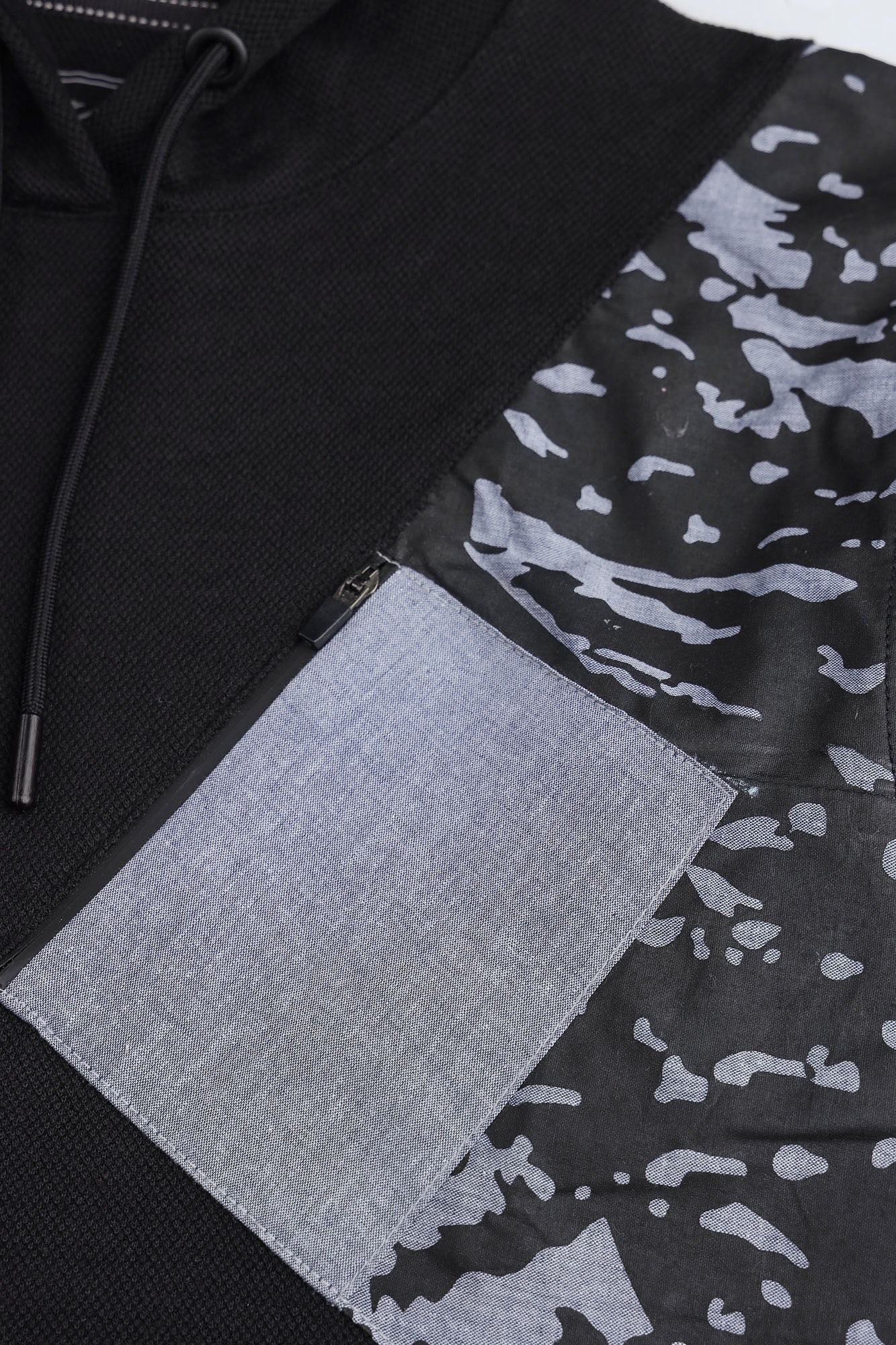 Paneled Streetwear Hoodie
