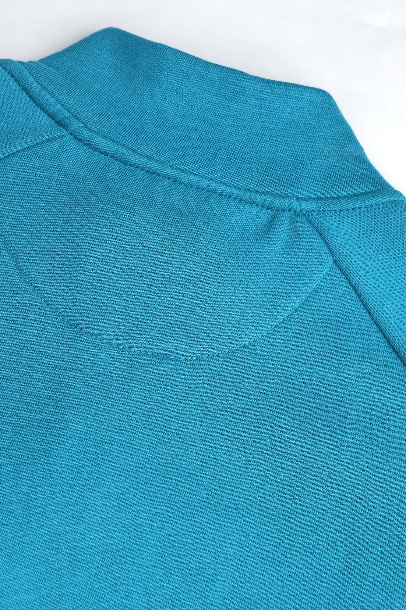 Men's Teal Color-Block Zip-Up Jacket