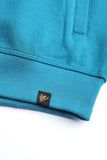 Men's Teal Color-Block Zip-Up Jacket