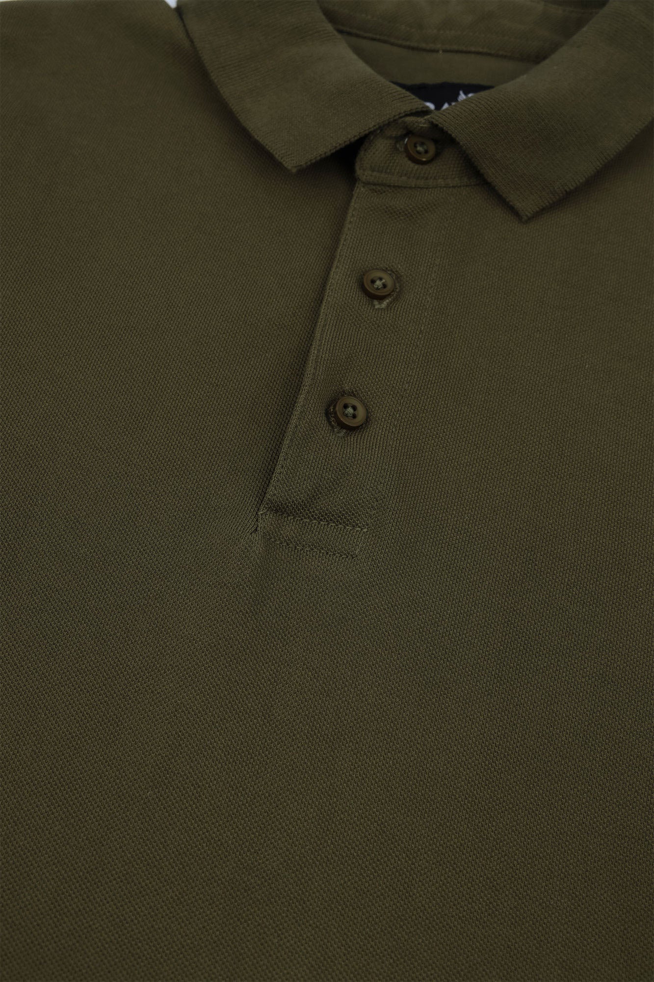 Men’s Olive Drop Shoulder Polo