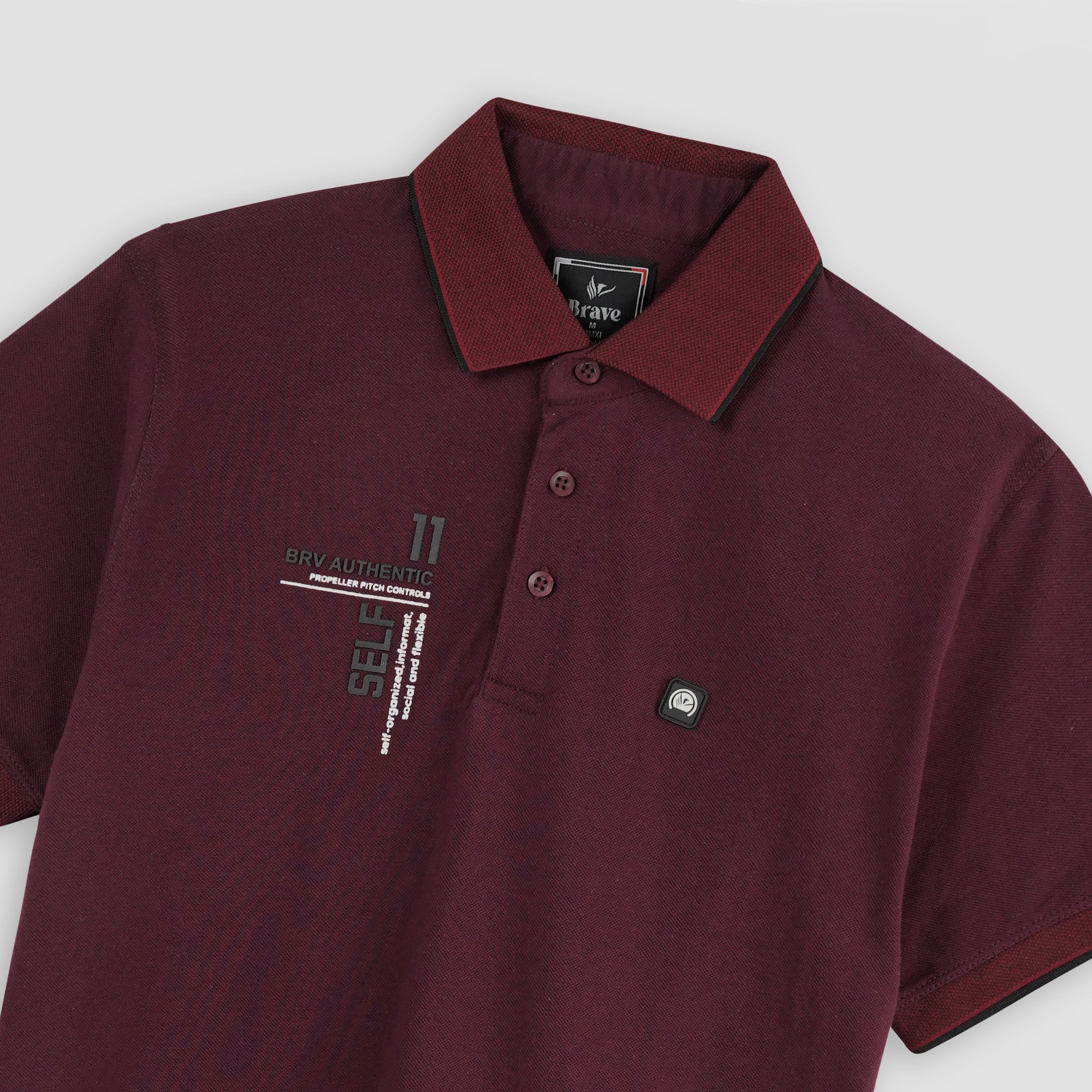 BRV Maroon Polo