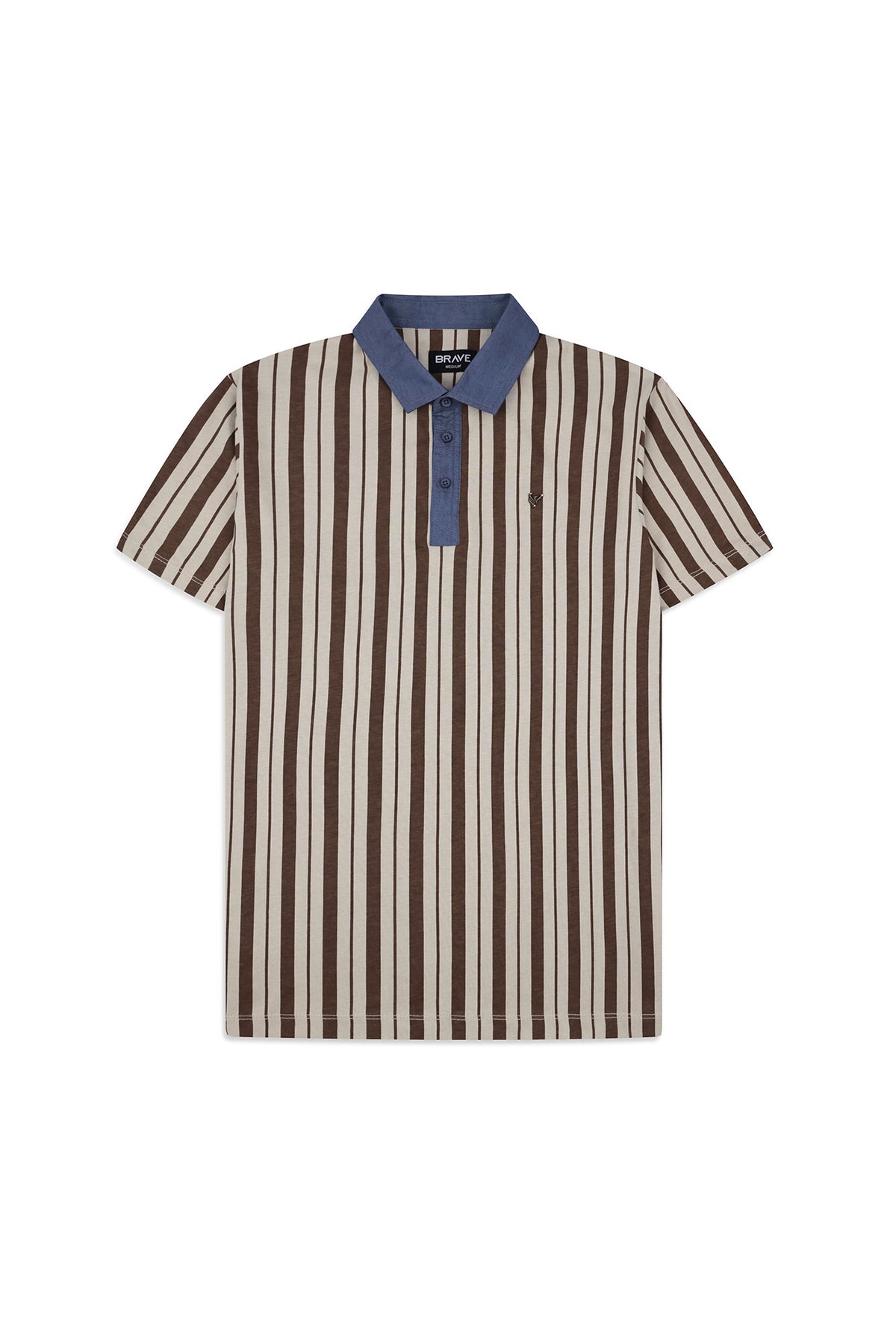 Men's Vertical Stripe Polo