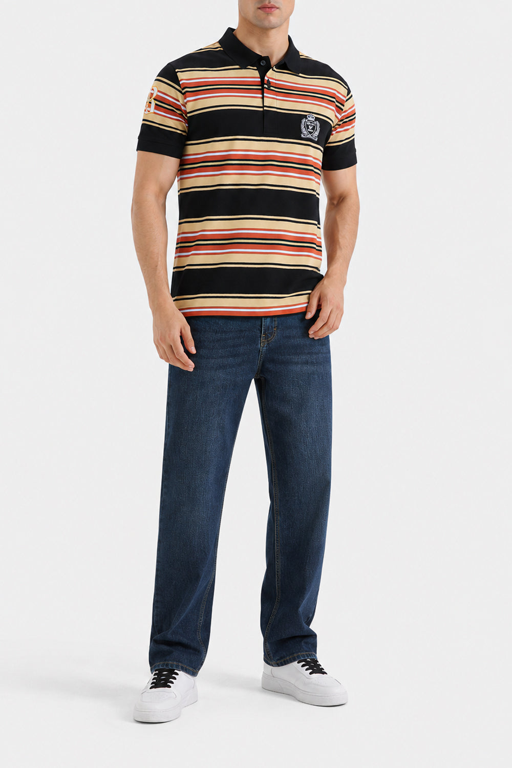 Men’s Varsity Striped Polo