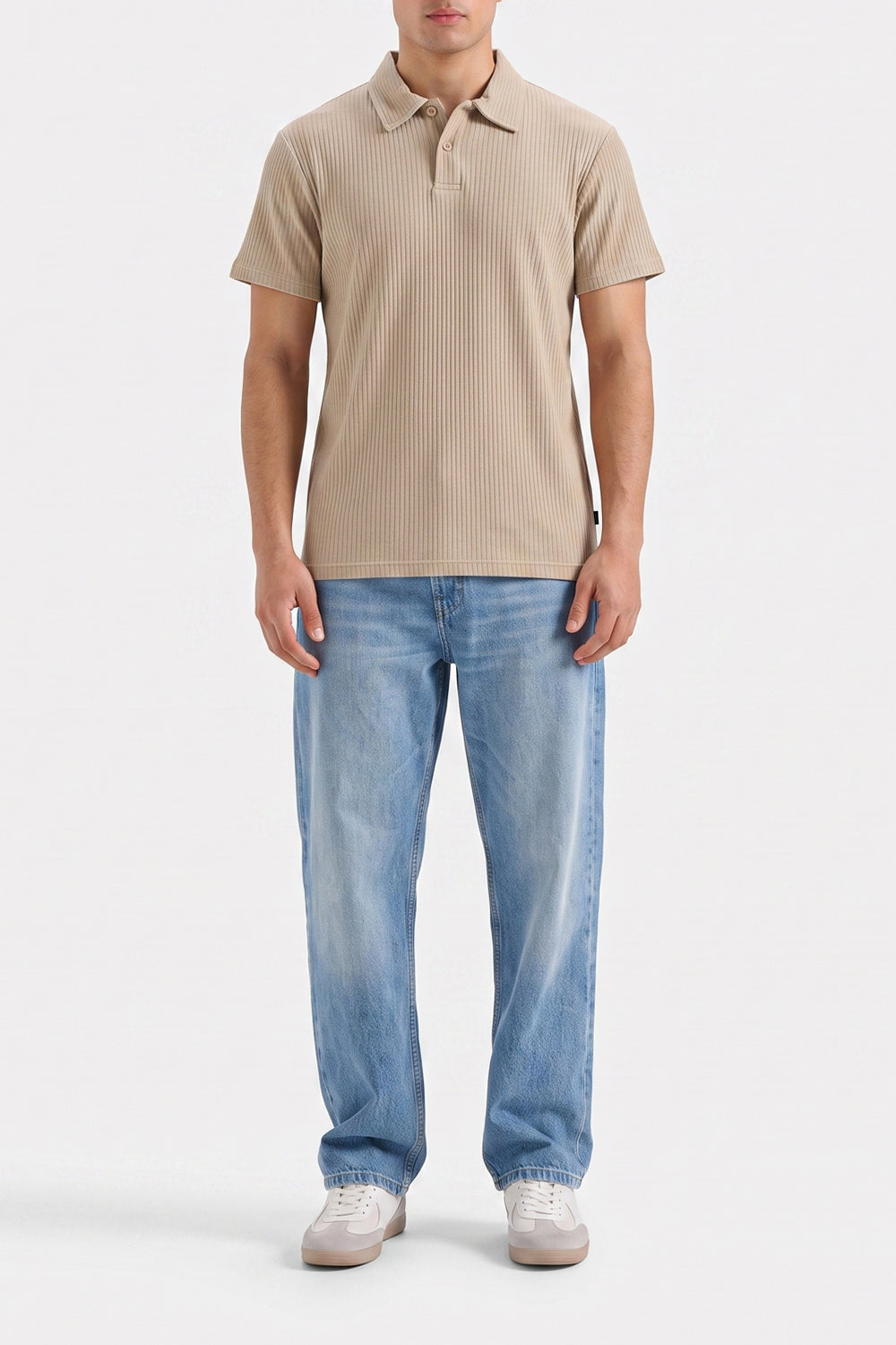 MENS TEXTURED POLO