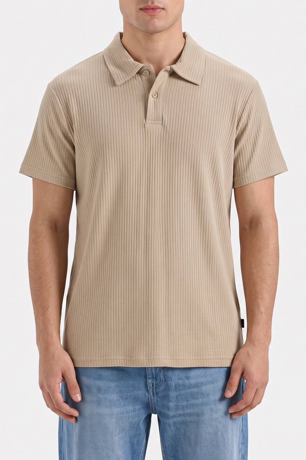 MENS TEXTURED POLO