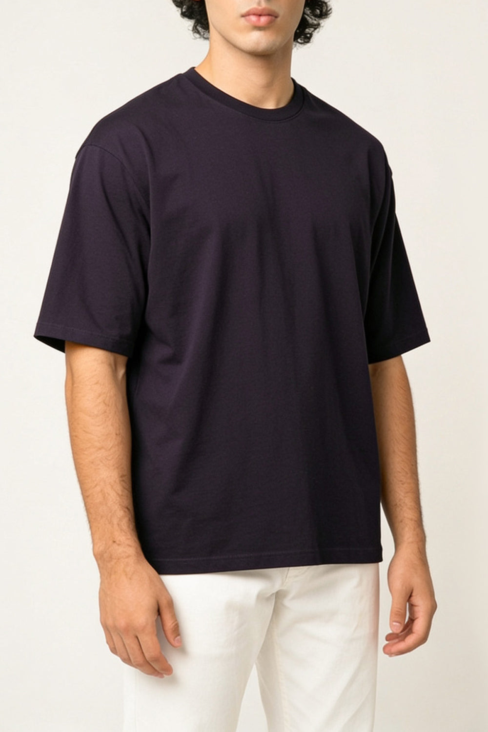 Men’s Dark Purple Oversized Tee