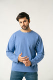 Blue Motivational Graphic Long Sleeve Tee