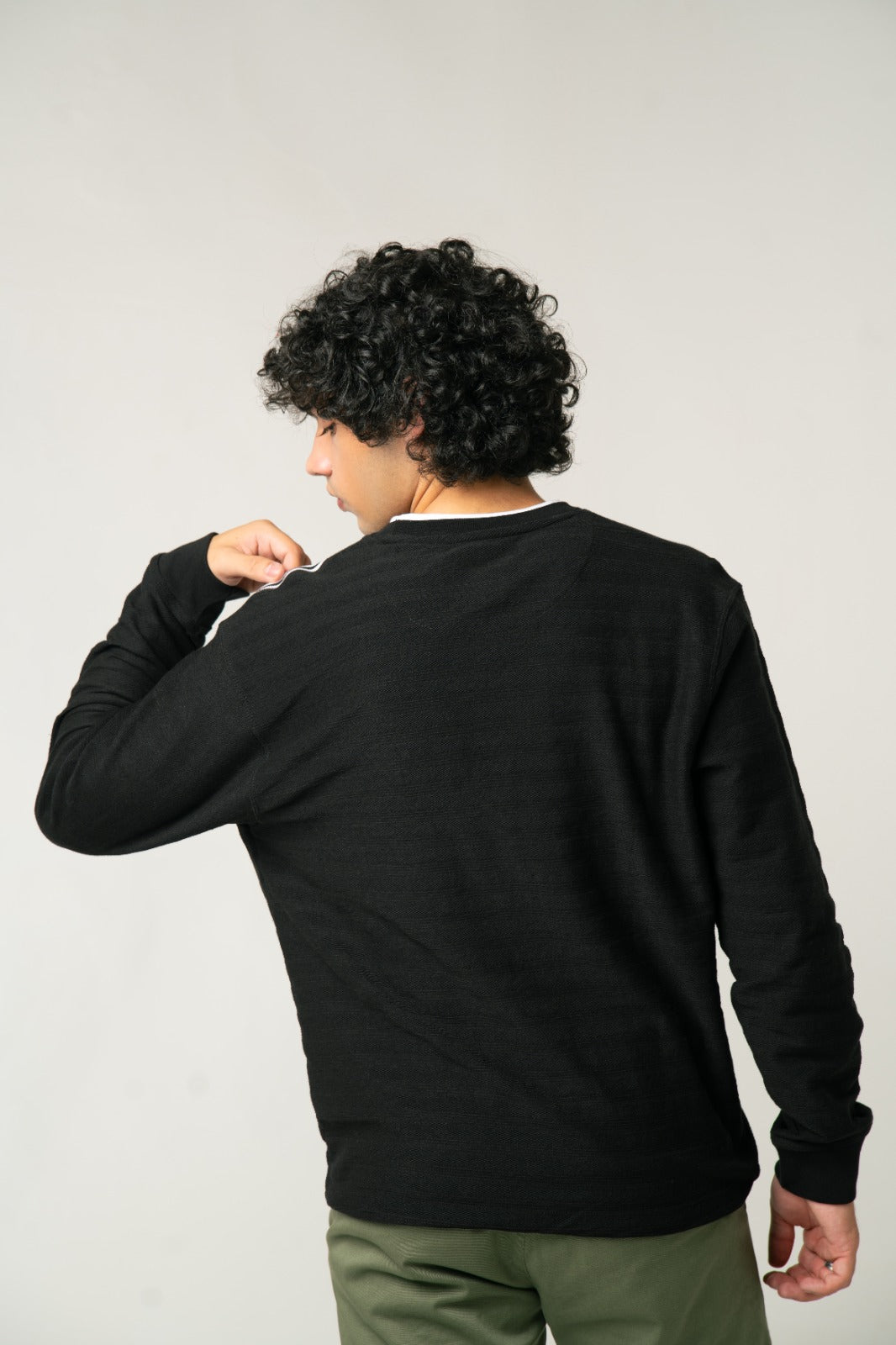 Black Athleisure Sweatshirt