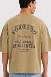 GRAPHIC BOXY T-SHIRT - KH