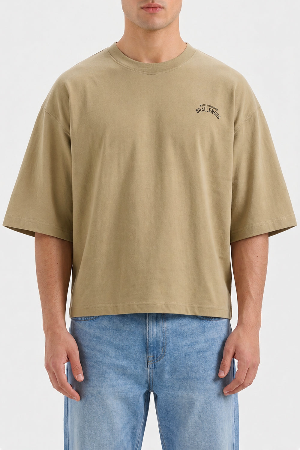 GRAPHIC BOXY T-SHIRT - KH