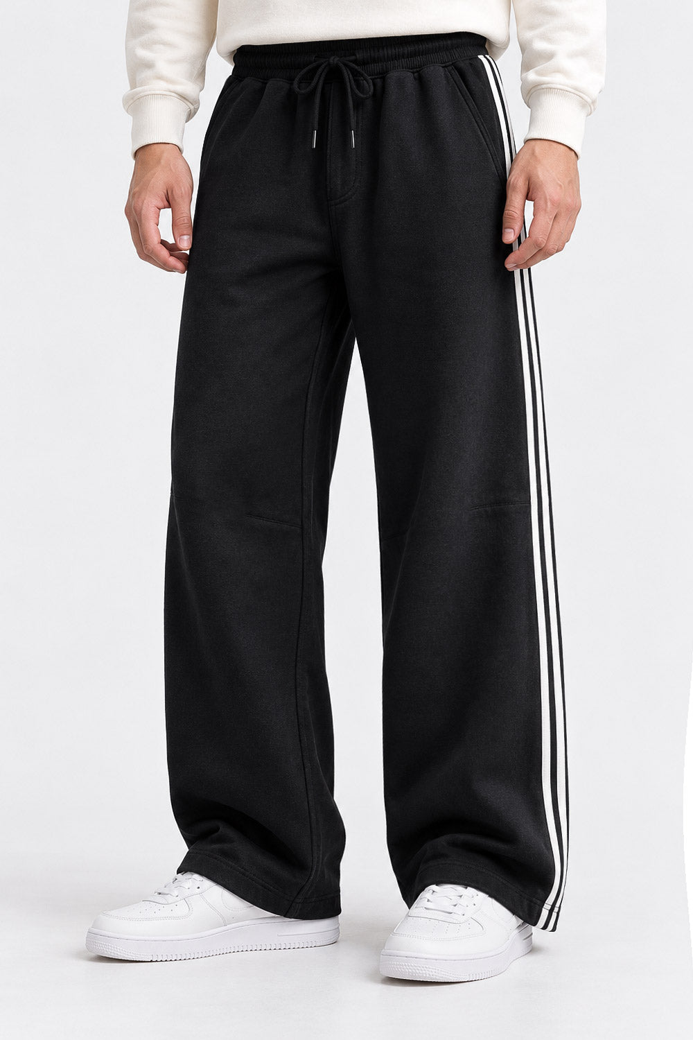 CONTRAST TAPE BAGGY FIT TROUSER