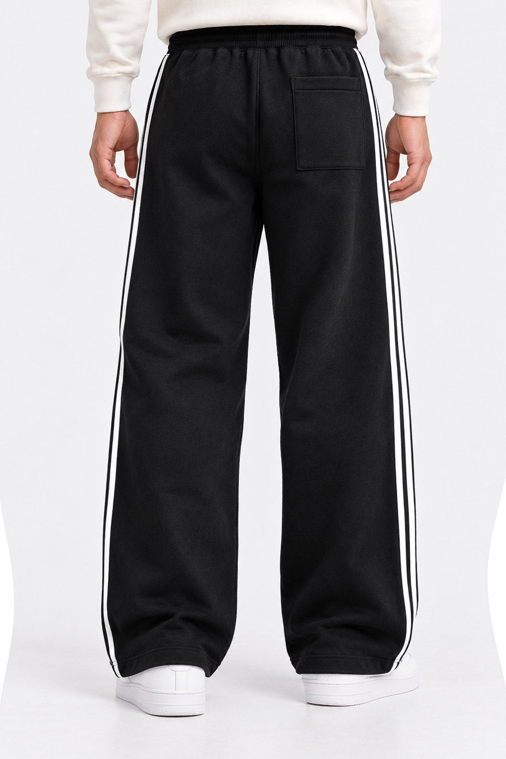 CONTRAST TAPE BAGGY FIT TROUSER