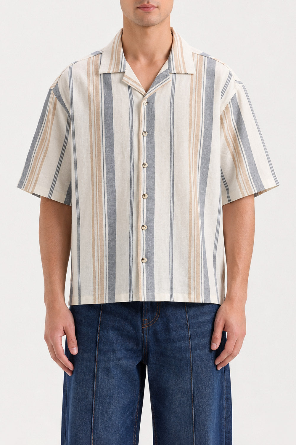 JACQUARD BOXY FIT SHIRT