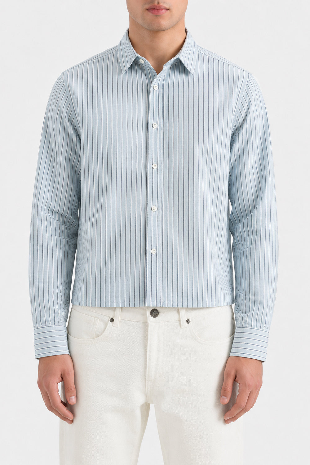 STRIPER CROPPED SHIRT