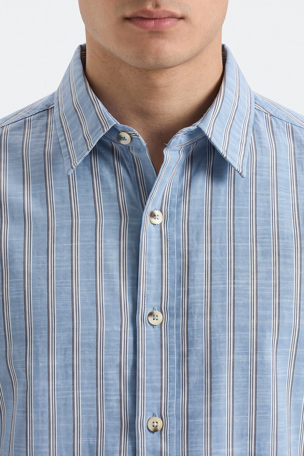 STRIPER CROPPED FIT SHIRT