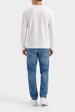 TEXTURED HENLEY TEE