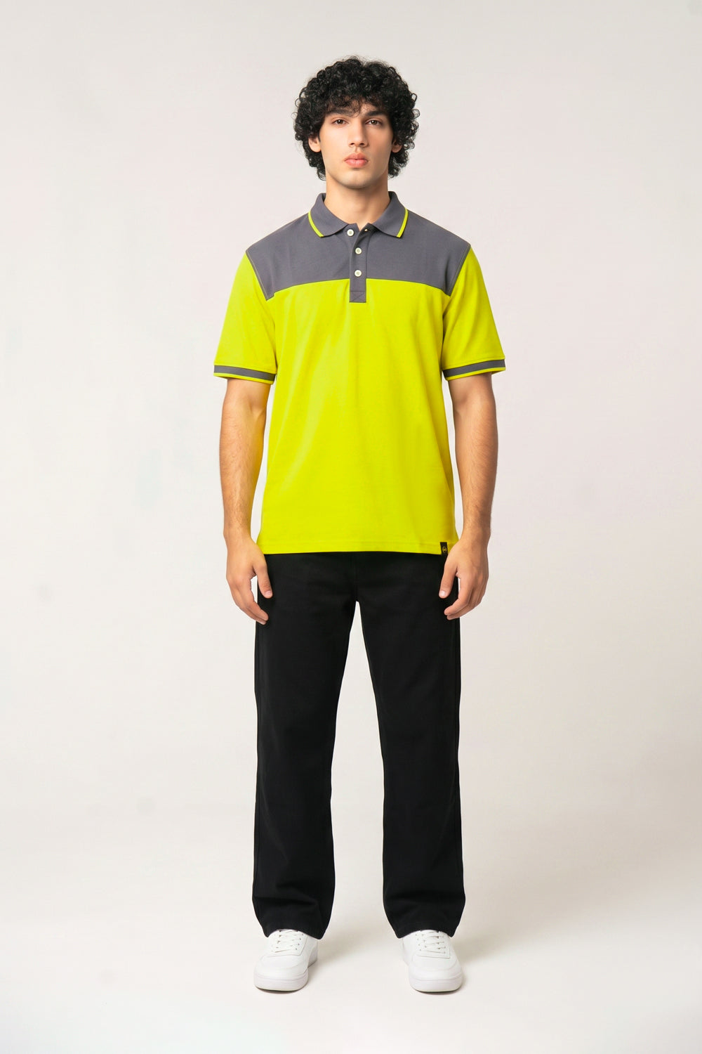 Yellow & Black Polo