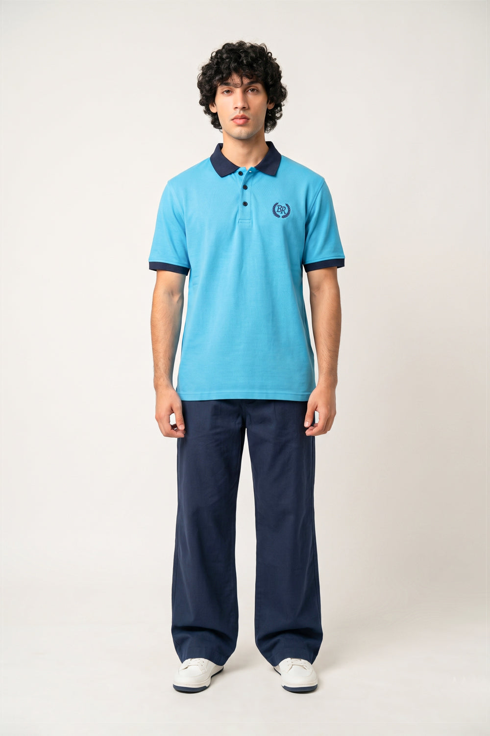 MENS CONTRAST TRIM POLO