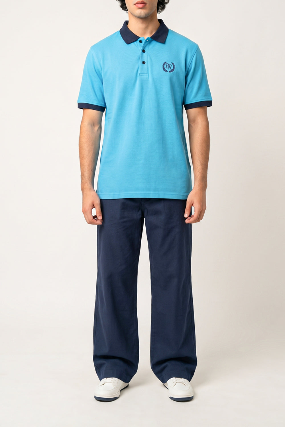 MENS CONTRAST TRIM POLO
