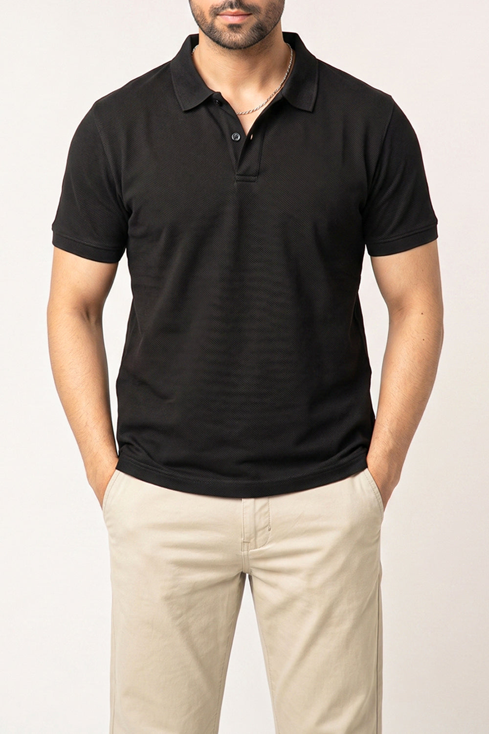 TEXTURED POLO