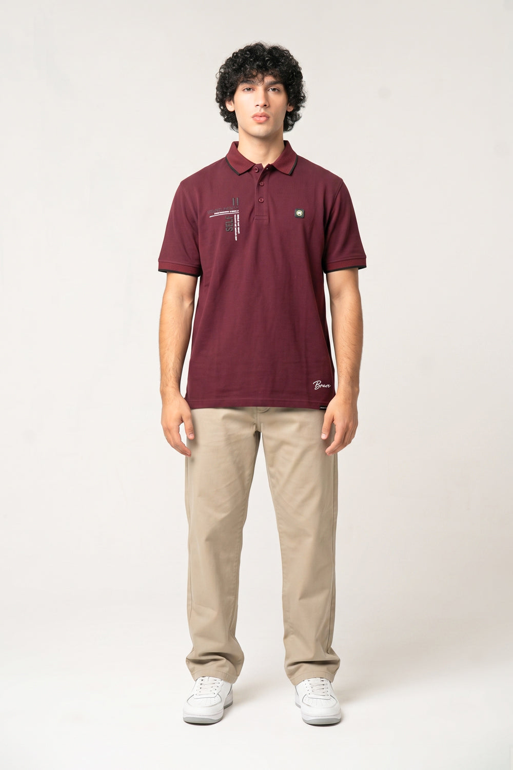BRV Maroon Polo