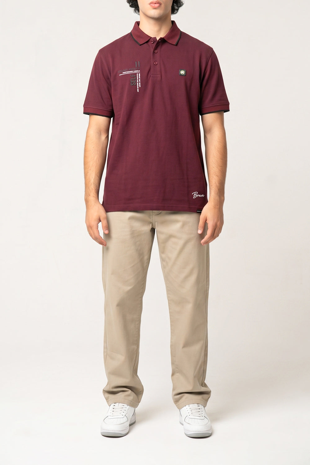 BRV Maroon Polo