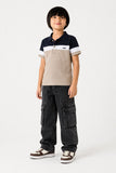 Boy's Modern Color-Block Polo